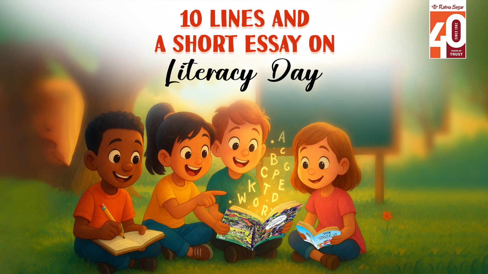 10 Lines and A Short Essay on Literacy Day